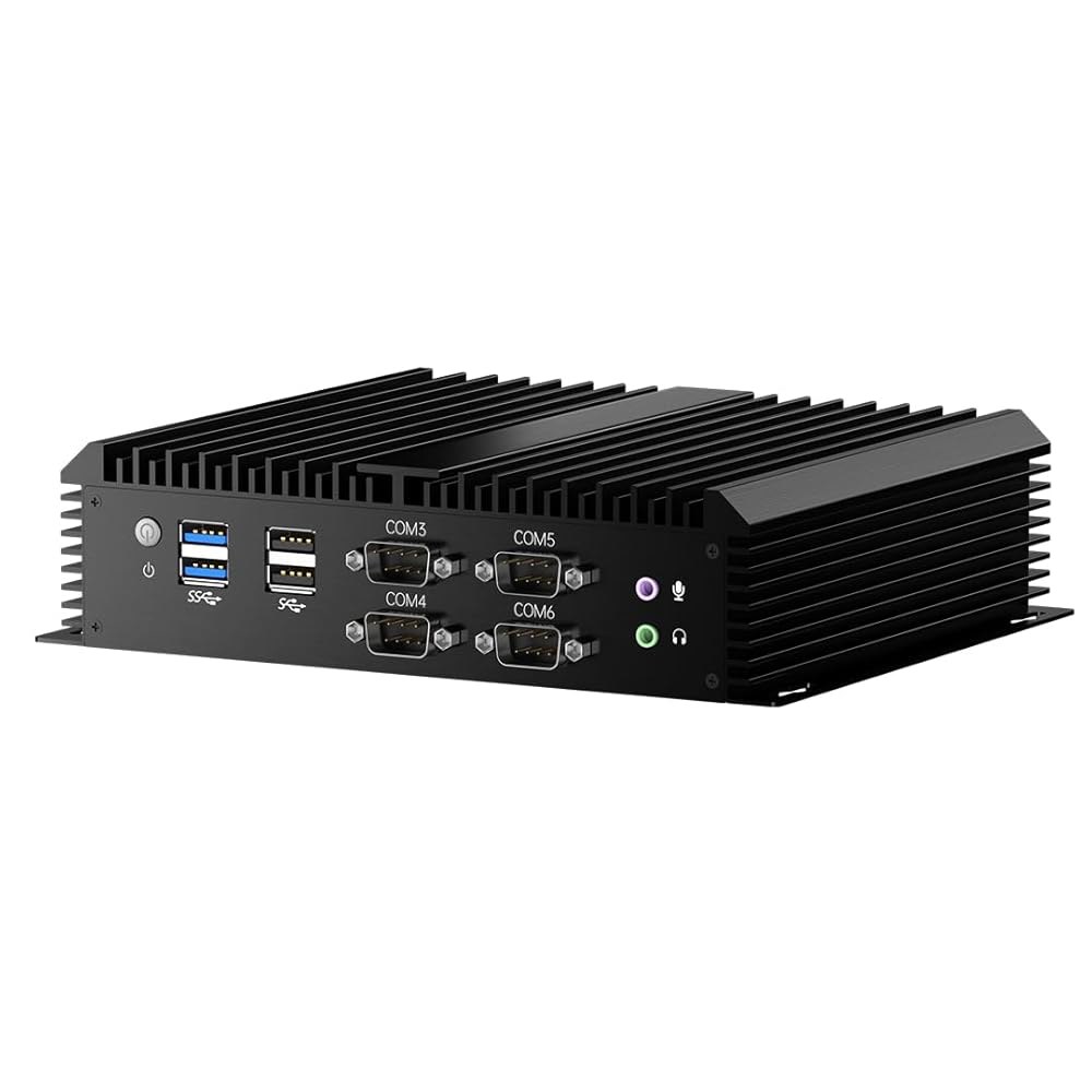 msecore 산업용 PC, 팬리스 미니 듀얼 LAN, 11 HDMI Wi-Fi 2.5G SSD, 프로 256G 윈도우 지원 코어 컴퓨터 i5-8250U, 6 COM RS232, - 상품 이미지