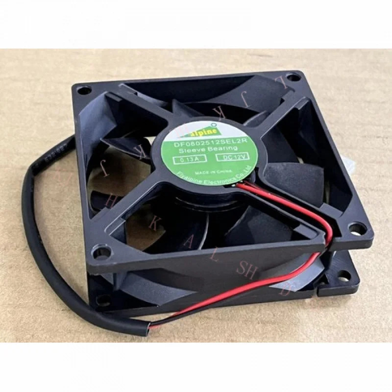 N for DF0802512SEL2R 슬리브 베어링 8CM 8025 0.13A DC 12V 2선식 냉각팬