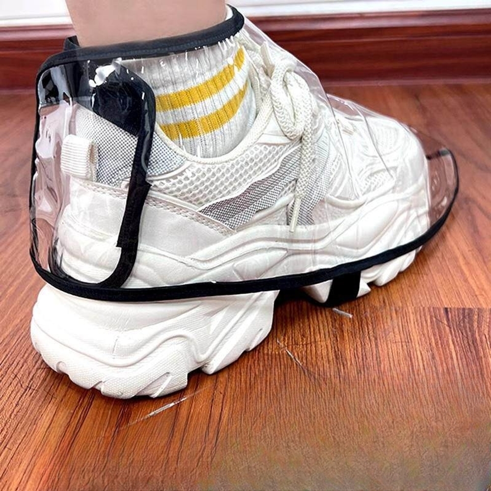 신발 레인커버 덮개 투명 비닐 방수 일회용 비오는날 장마철 야외활동 운동화 샌들 하이힐 - 상세 이미지 3