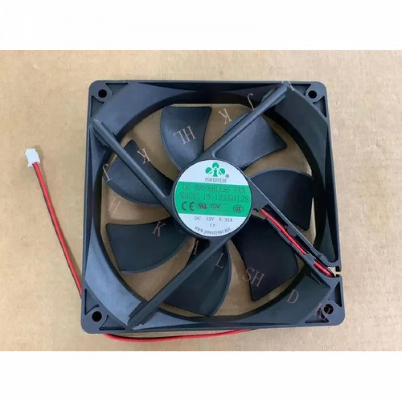 파워이어 PY-1225H12S DC 브러시리스 팬 12V 0.35A 12CM 1냉각팬