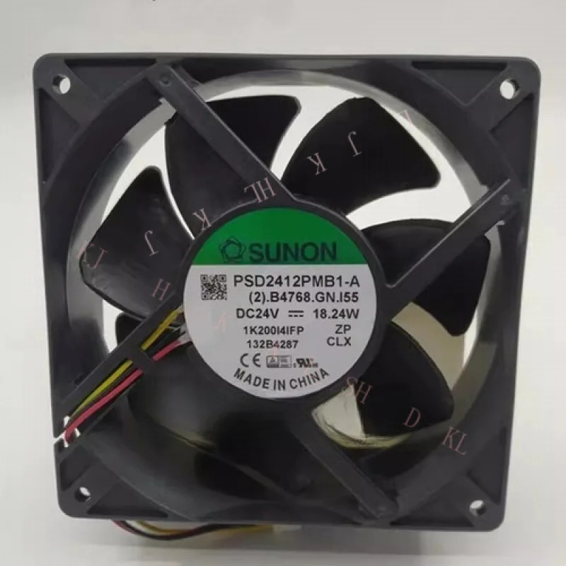 N FOR SUNON PSD2412PMB1-A 12038 DC24V 18.24W 12CM 3선 인버터 냉각팬