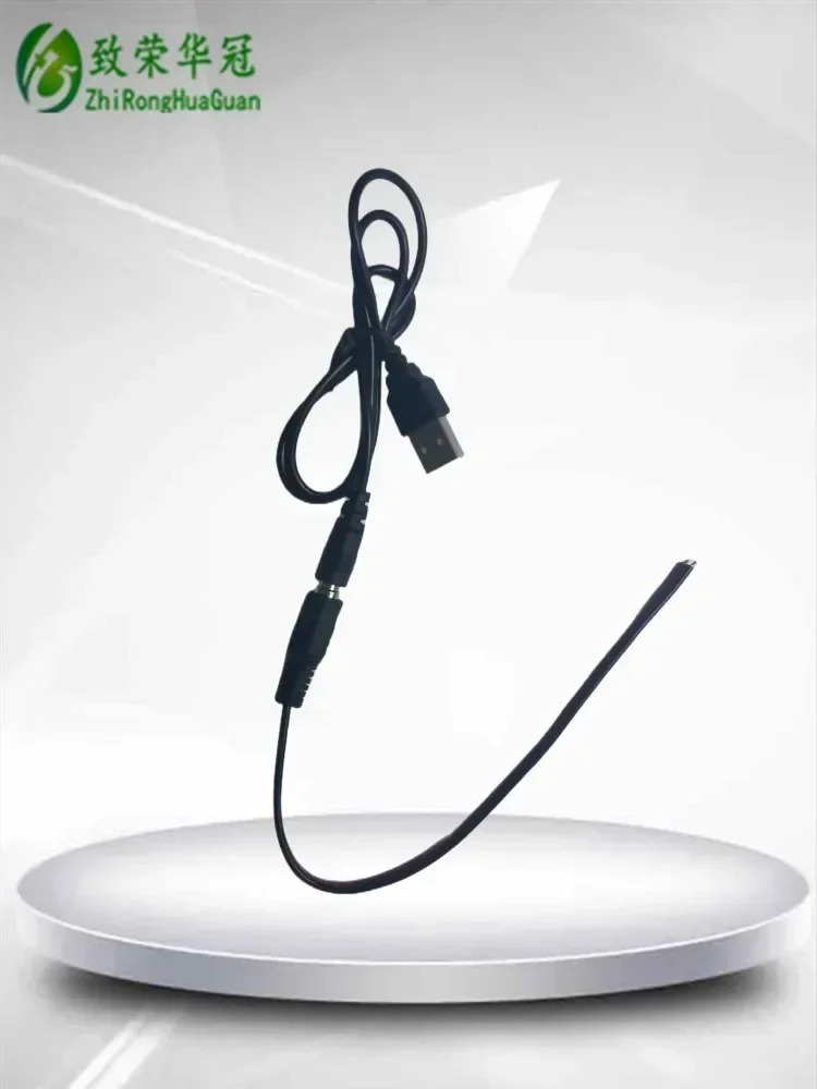 10개 USB 변환기 DC 5.5 x 2.1mm 전원공급장치 60CM 길이수 케이블 29CM 길이빨간색 검은색 암 포함