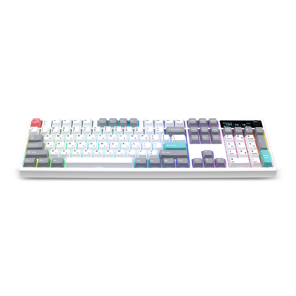 VARO V104K KNOB LCD 저소음 노브 유무선 사무용 게이밍 기계식 키보드 블루투스 이미지 8
