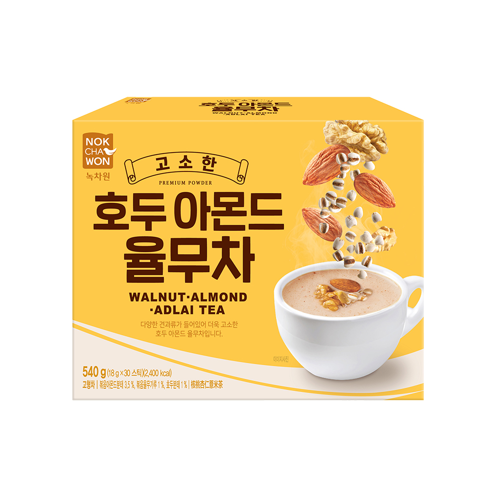 녹차원 호두아몬드율무차 30스틱 - 상품 이미지
