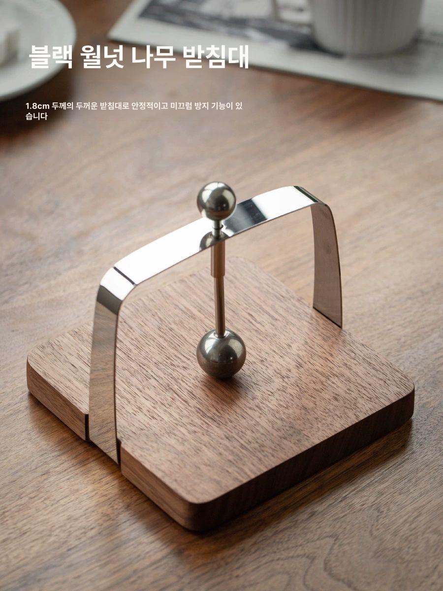 스테인레스 바 냅킨 홀더 호텔 냅킨꽂이 티슈 호두 꽂이 디스펜서 고급 타월 금박 - 상세 이미지 2