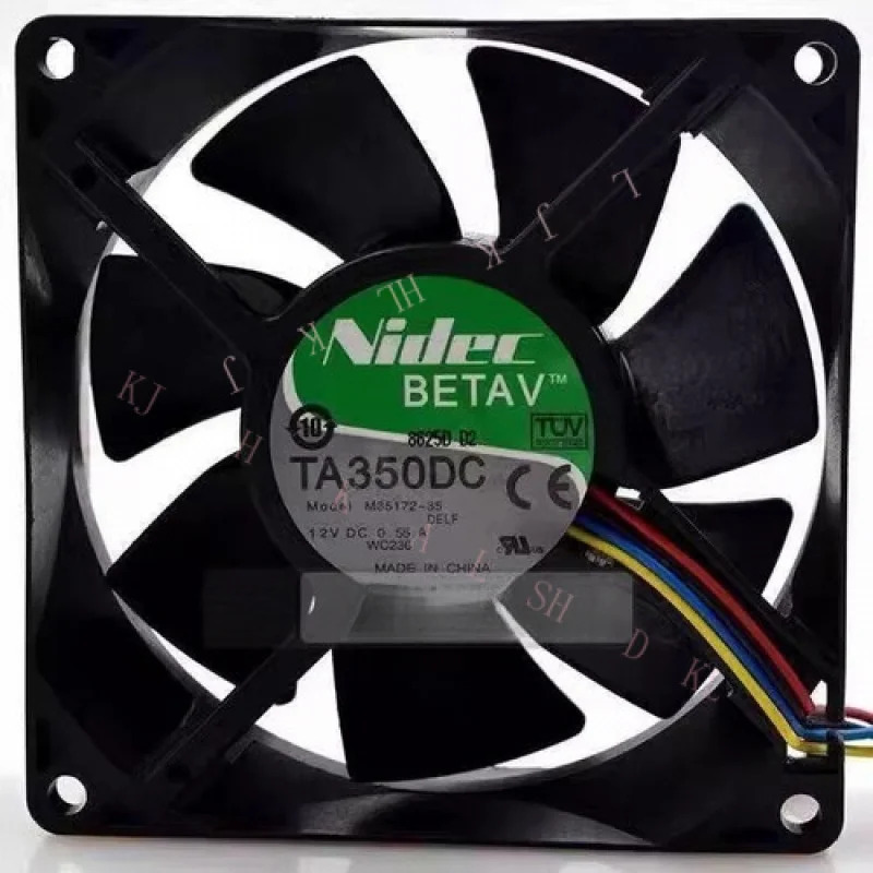 NIDEC TA350DC M35172-35 9032 DC12V 0.55A 4선 무소음 냉각팬용