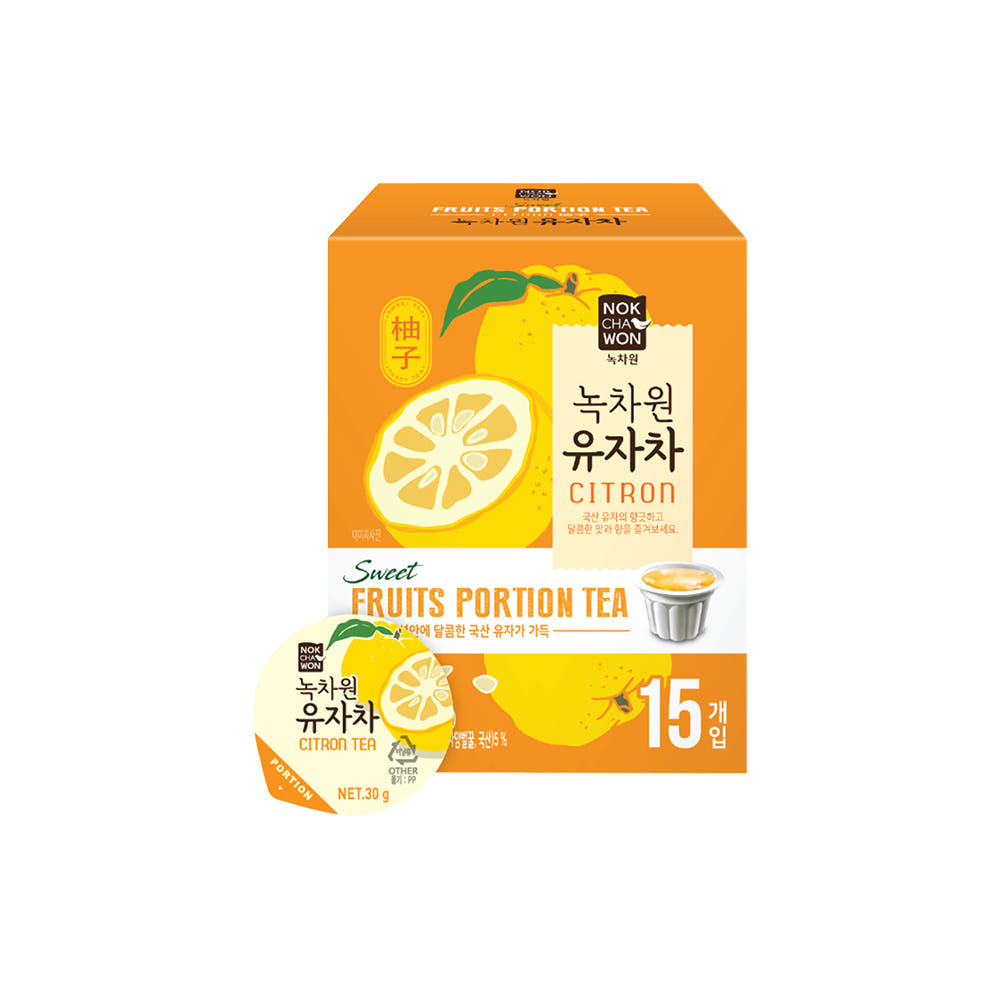 녹차원 유자차포션 15입