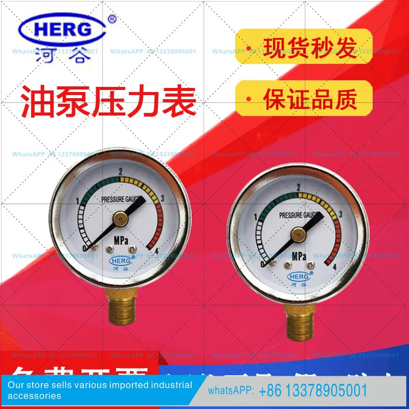 HERG 윤활유 펌프 오일러 TZ-2202-210X 압력 게이지