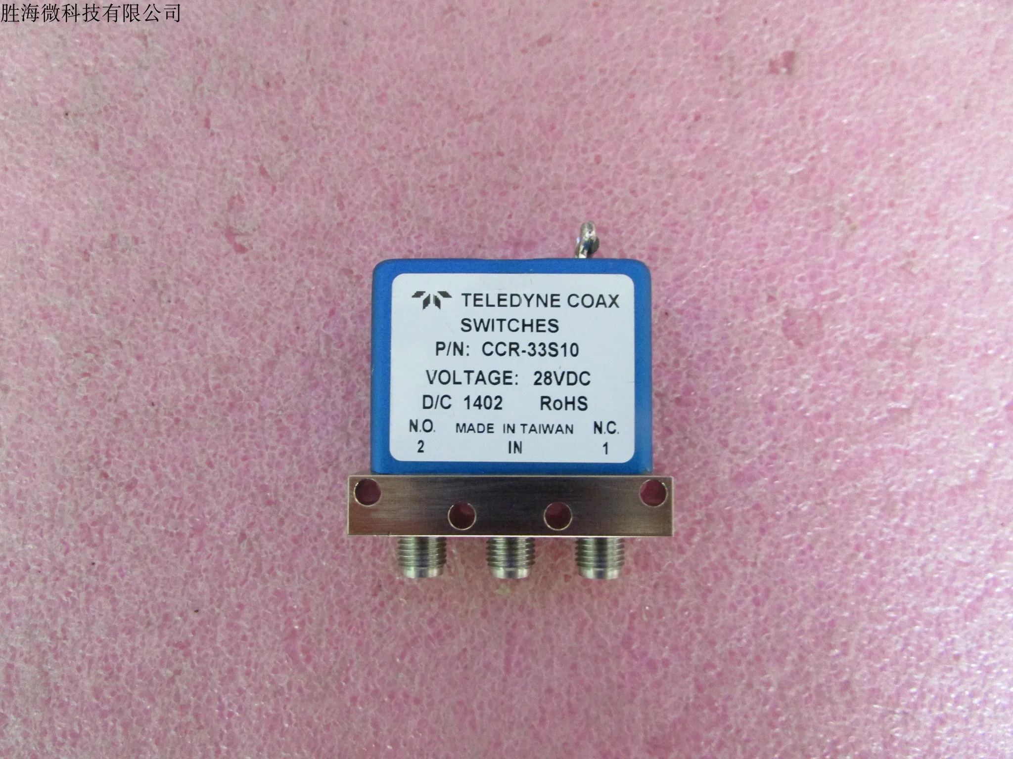 CCR-33S10 텔레다이나레이어 DC-18GHz SPDT SMA RF 동축 스위치 12V 28V