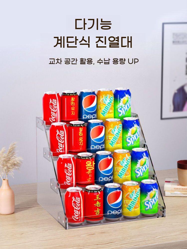 책꽂이 팜플렛 꽂이 수납함 아크릴 전면 책장 투명 - 상세 이미지 4