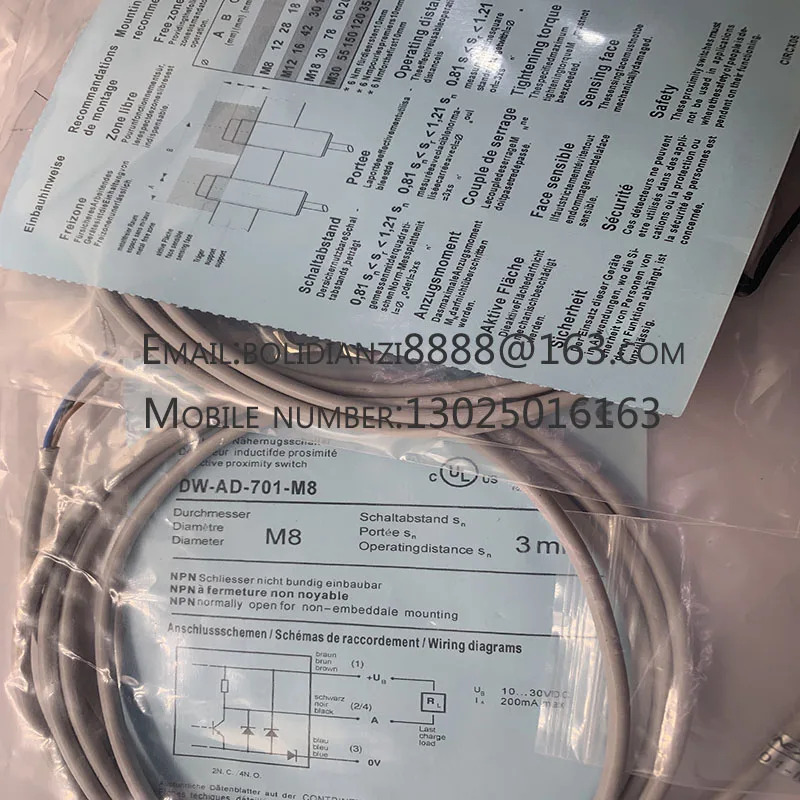 DW-AD-701-M8 DW-AD-702-M8 DW-AD-703-M8 DW-AD-711-M8 DW-AD-712-M8 DW-AD-713-M8 DW-AD-714-M8 오리지널 센서