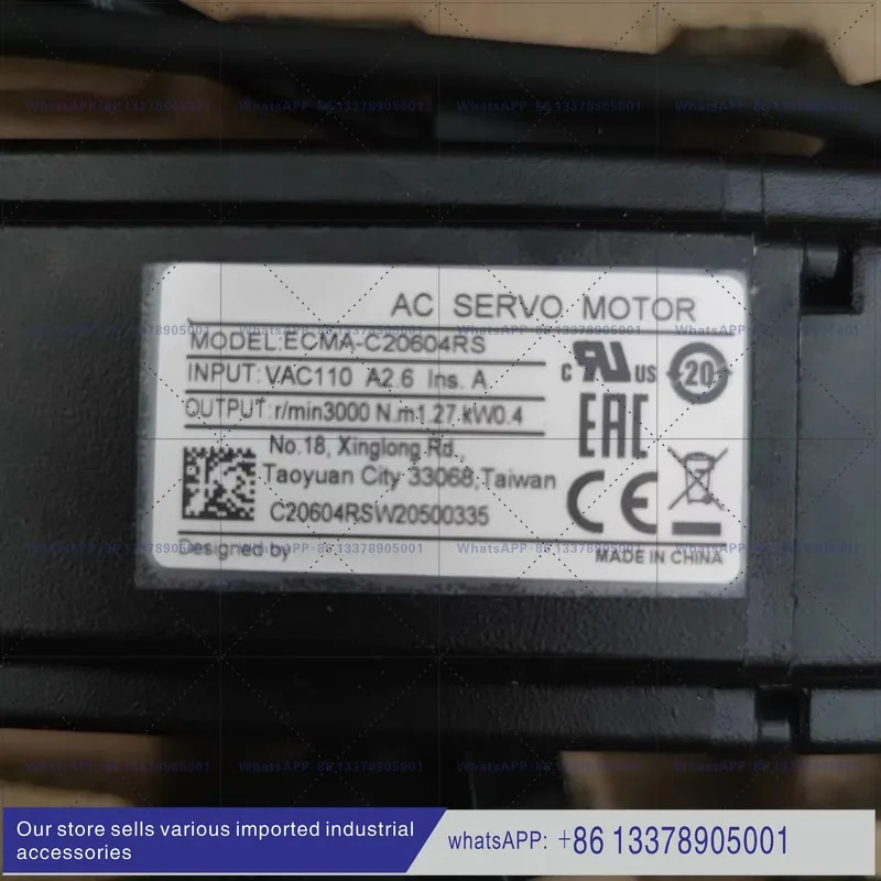 오리지널 B2 400W 서보모터 ECMA-C20604RS ECMA-C20604SS