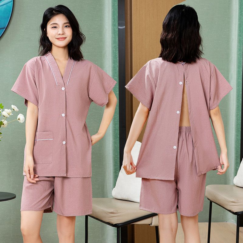 한의원 환자복 침치료복 물리치료 뒷트임 상하세트 진료복 마사지복 의류 - 상세 이미지 2