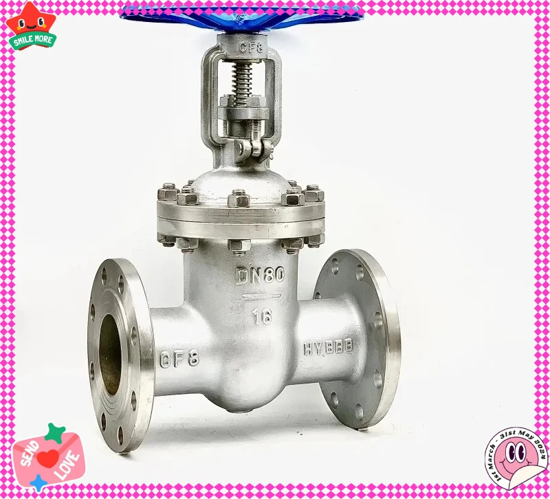 304 스테인리스 스틸 플랜지 게이트 밸브 Z41W-16P 라이징 스템 스위치 DN25 40 50 80 100
