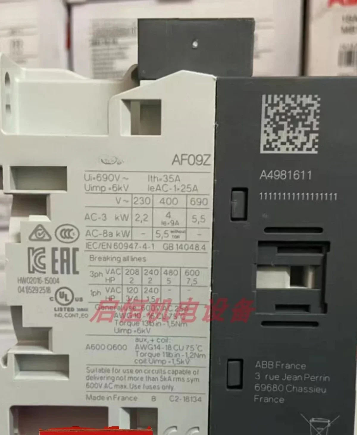 접촉기 AF09Z-30-10-21 AF09Z-30-01-21 24-60VAC/DC