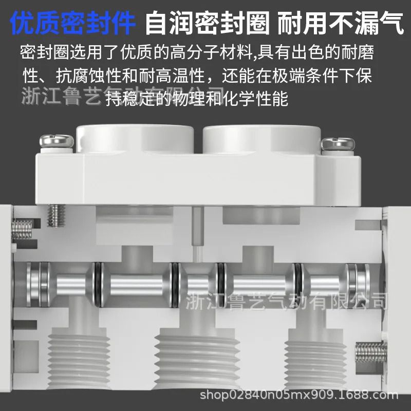 SMC 타입 솔레노이드 밸브 SY5120/3120/7120-5LZD/DZD/GZD/01/02/M5 두 위치 다섯 방향