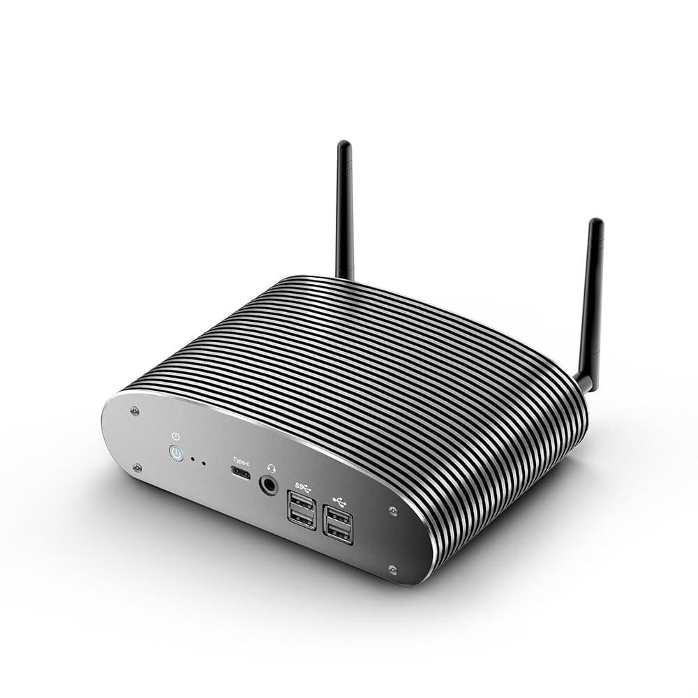 산업용 팬리스 미니 PC i5 무소음 RAM 1TB 16GB 5.0/2x 100 5/BT 가정/사무실, 최대 4.4GHz) Type-c SSD, 컴퓨터, 윈도우 LAN/4 24/7 - 상품 이미지