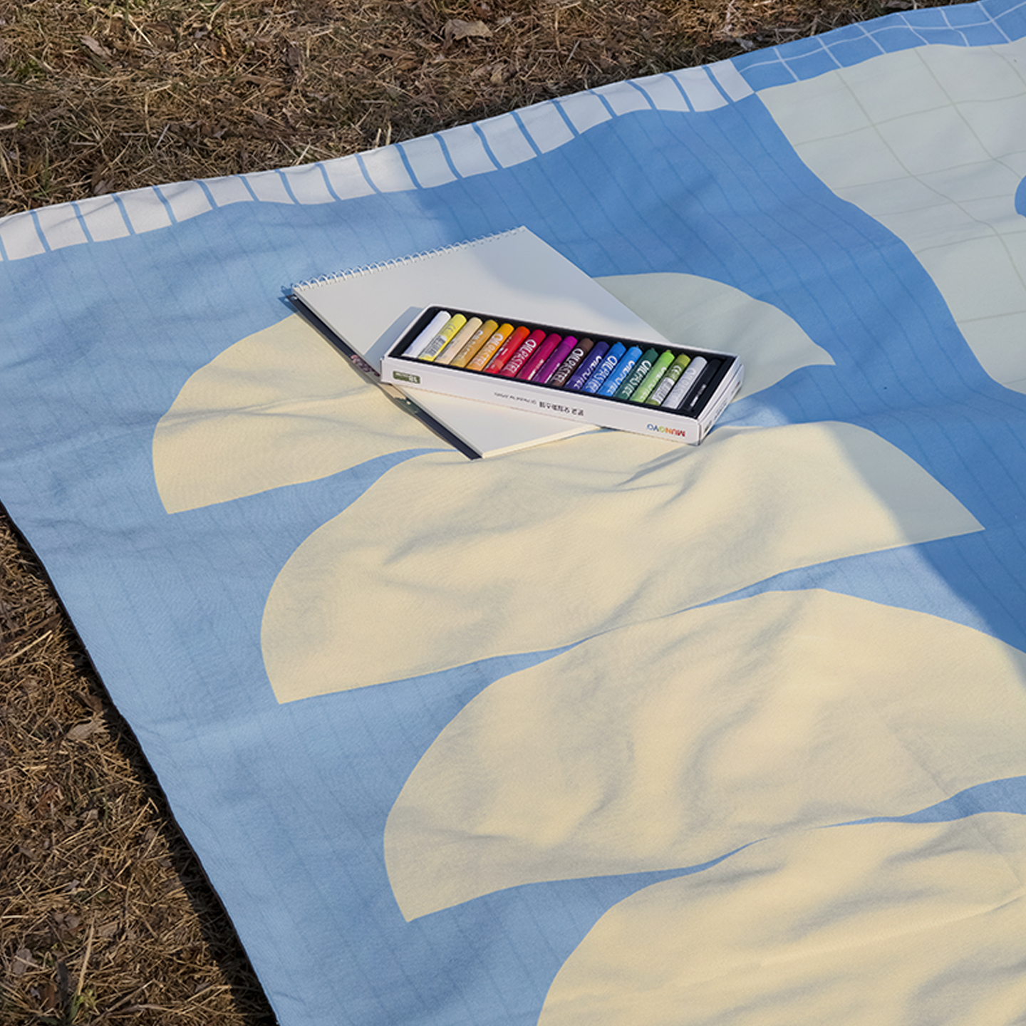 무드쉐이드 피크닉매트 단면방수 휴대용 경량 감성 돗자리 나들이 소풍 100x140cm, 1개 이미지 7