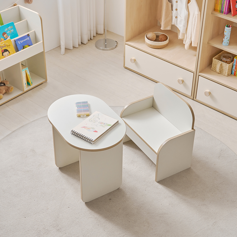 라자가구 바닐라 키즈 모듈 유아동 미술 공부 놀이 학습 의자 - 상품 이미지