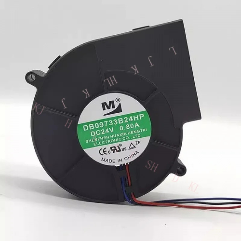 N for DB09733B24hp호환 DC24V 0.80A 9733 3선 터보 냉각팬