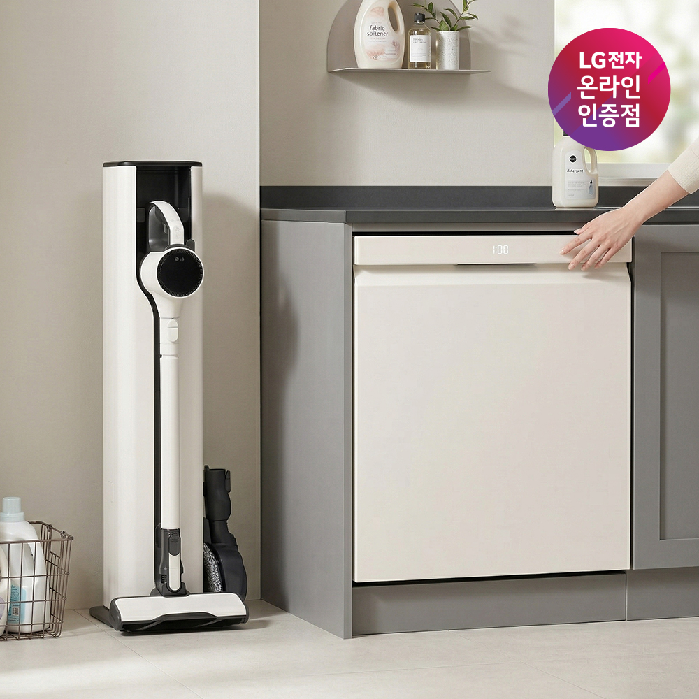 LG 디오스 오브제컬렉션 식기세척기 + LG 코드제로 A9S 세트 (DUE6BGL1E + AI927WA) - 상품 이미지