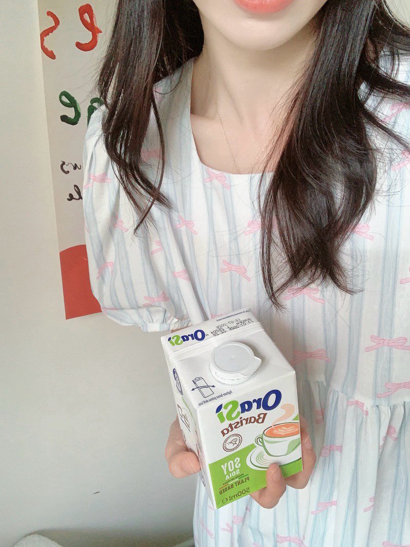 순면 퍼프소매 반팔 원피스잠옷 임산부 빅사이즈 홈웨어 파자마 여름 이미지 8