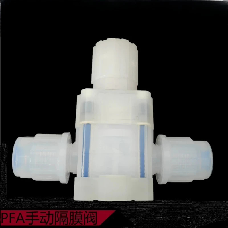 PFA 수동 밸브 임페리얼 1/2 확장 볼 반도체 특수 PTFE 유량