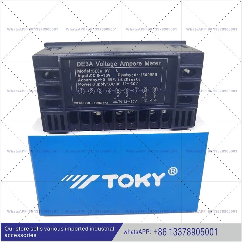 TOKY Dongqi DE3A-DV10-1500RPM DV20 전류 전압계 섬유 기계 속도계 DE3A-DA1