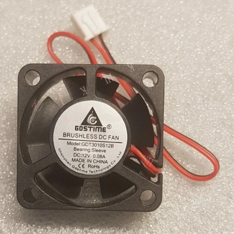 N for 12V GDT3010S12B 미니 브러시리스 컴퓨터 냉각 쿨링팬 30x30x10mm 2핀
