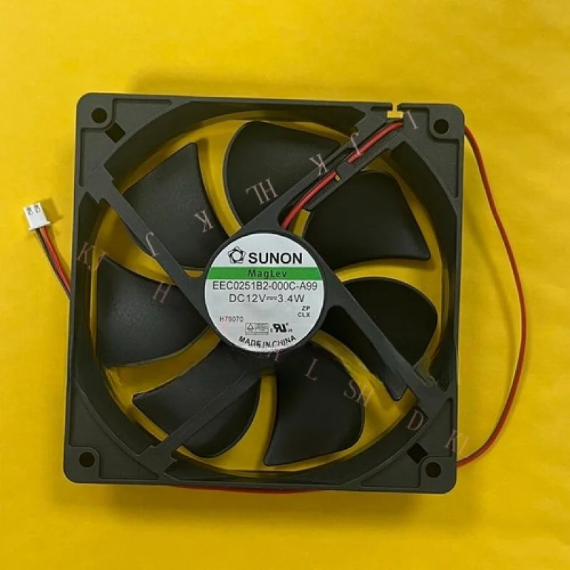 N FOR SUNON EEC0251B2-000C-A99 DC12V 3.4W 120x120x25MM 2핀 냉각팬