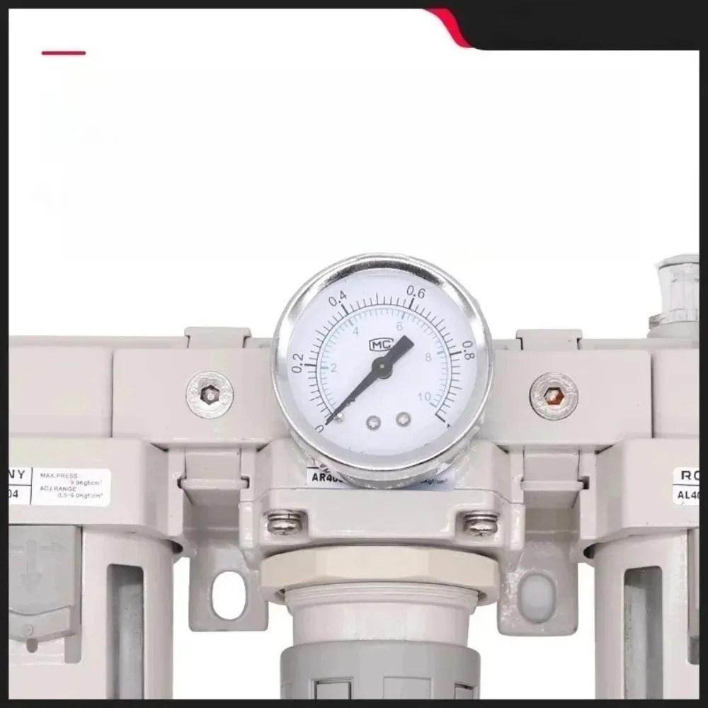 SMC AC 스타일 3-in-1 에어 프렙 유닛 필터 레귤레이터 윤활기 0-150PSI CNC 기계 산업 도구공압 FRL 어셈블리