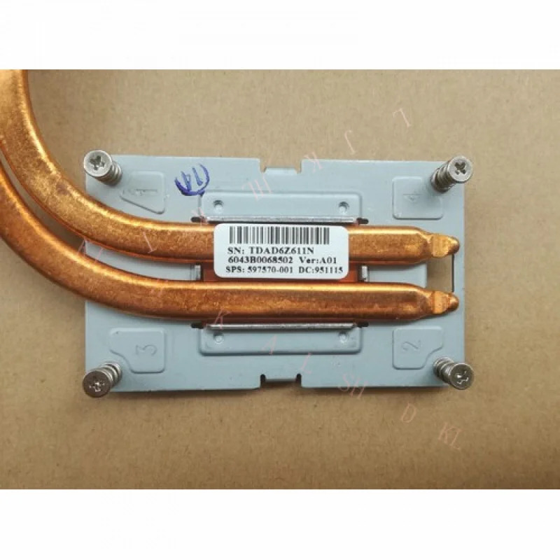 N coole hp호환 EliteBook 8740w CPU 냉각 방열판 597570-001 6043B0068502