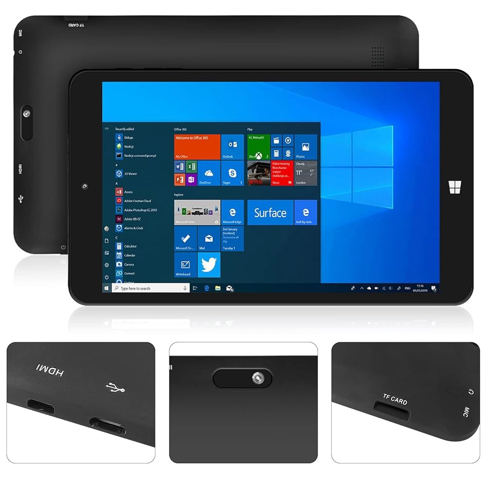 SZTPSLS 윈도우 10 프로 태블릿 8인치 쿼드 CPU 코어 스토리지 64GB 4+64GB - 상세 이미지 3