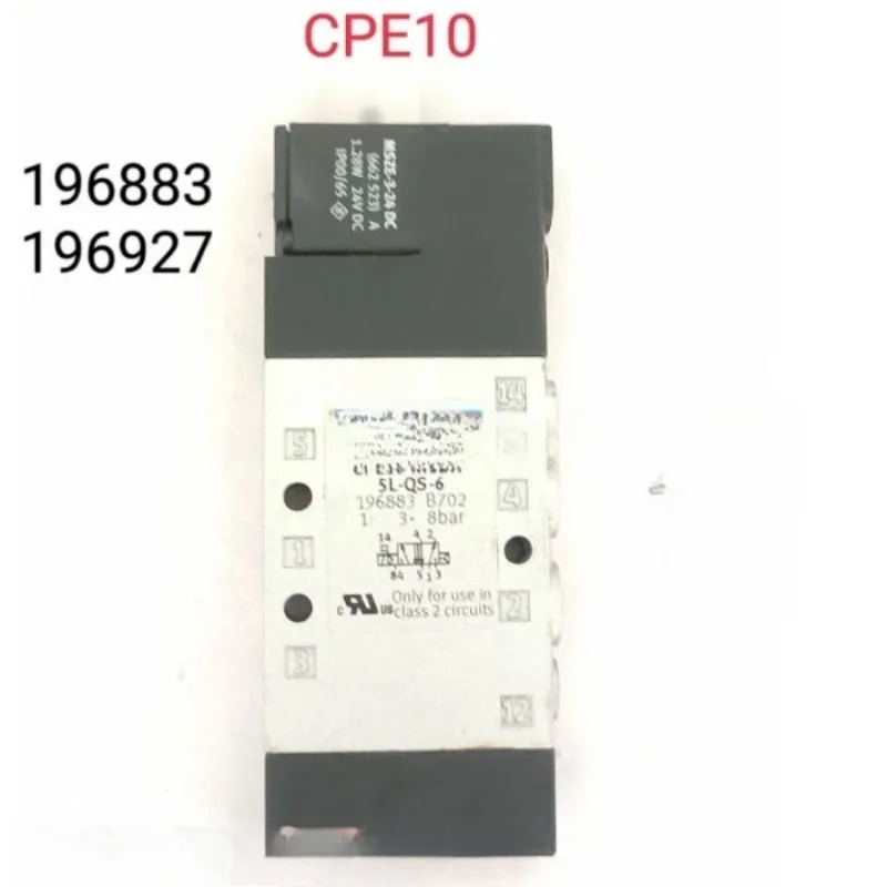 오리지널 FESTO 솔레노이드 밸브 CPE14-M1BH-3GLS-QS-6 196889부품