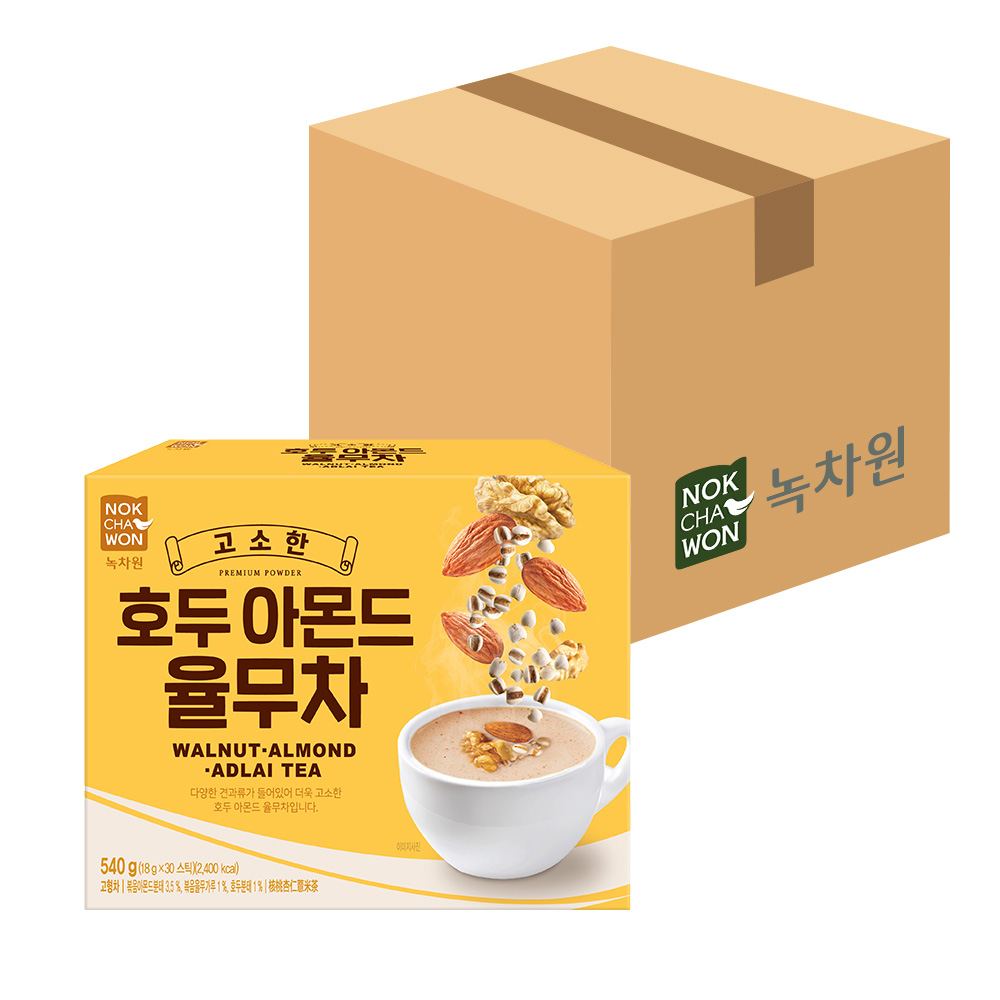 녹차원 호두아몬드율무차 30스틱 (1BOX 8입) - 상품 이미지