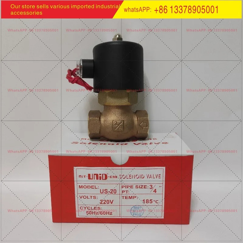 오리지널 삼각대 기계 3/4인치 UNID US-20 대유량 고온솔레노이드 밸브