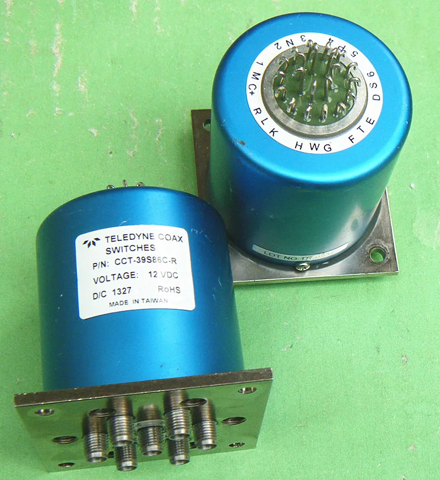 TELEDYNE CCT-39S86C 12V DC-18GHz RF SP6T SMA 마이크로파 동축 스위치