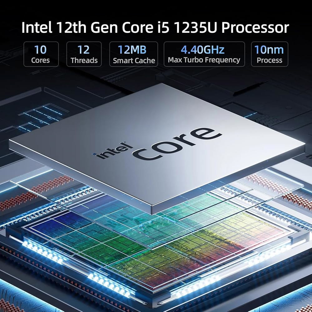 산업용 팬리스 미니 PC i5 무소음 RAM 1TB 16GB 5.0/2x 100 5/BT 가정/사무실, 최대 4.4GHz) Type-c SSD, 컴퓨터, 윈도우 LAN/4 24/7 - 상세 이미지 3