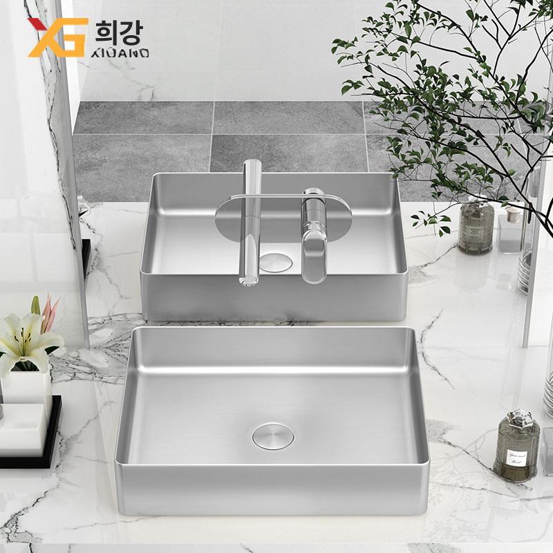 모던 스텐 탑볼 세면대 사각 원형 욕실 화장실 인테리어 미니 세면기 싱크볼 - 상세 이미지 2