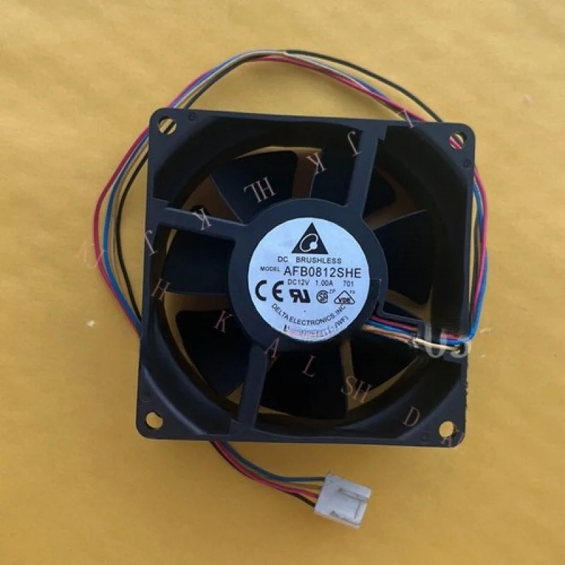 델타 AFB0812SHE 8038 DC12V 1.00A 4선 PWM 냉각팬N