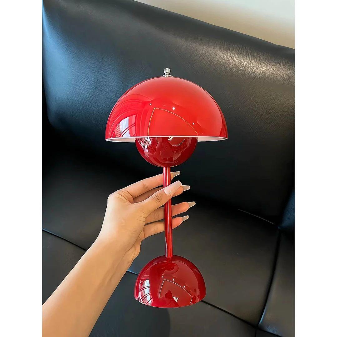 플라워팟 테이블 램프 포터블 무선 LED 빈티지 머드그레이 앱 스마트 리모컨 스위치 110V 대만 버전 - 상세 이미지 3