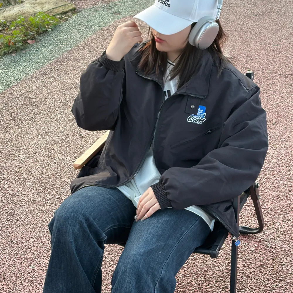 아디다스 오리지널 시티 스케이트 바람막이 자켓 저지 블랙 JN1660 - 상품 이미지