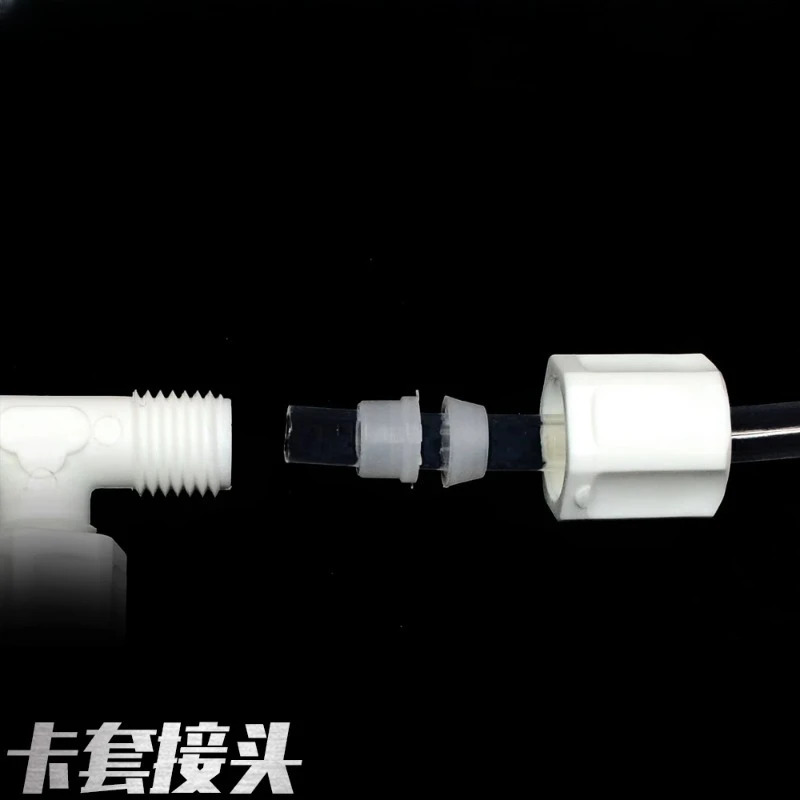PVDF 퀵 커넥터 3방향 카드 슬리브 호스 에어 튜브 PP