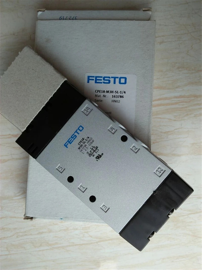 FESTO CPE18-M3H-5L-1/4 163786 에어 솔레노이드 밸브1PC