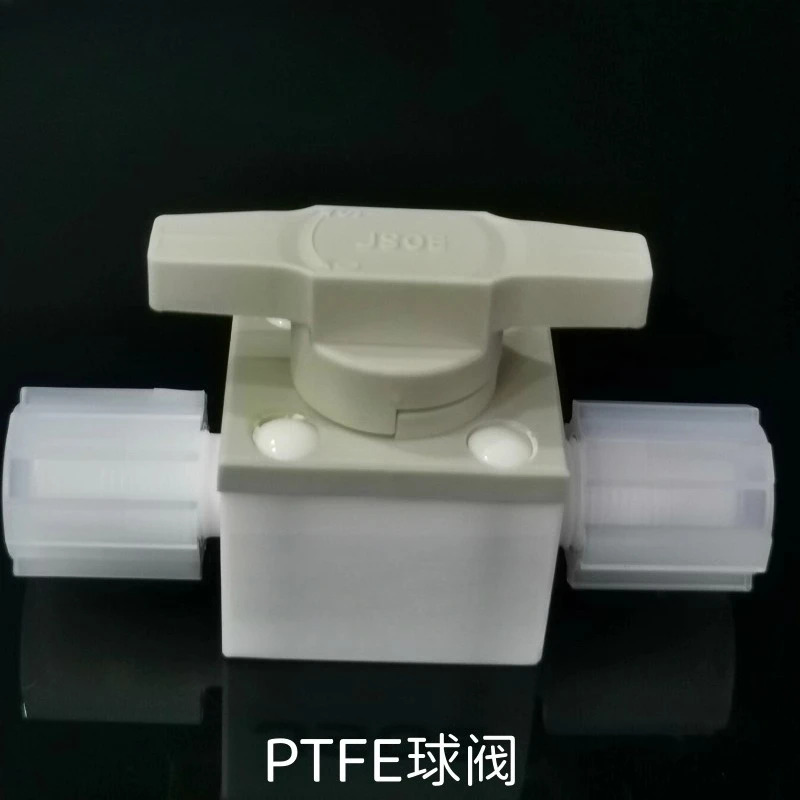 JSOE 확장 PTFE 볼 밸브 플매트 카펫 러그 트래-트 스루 PFA 수동 on/o-ff