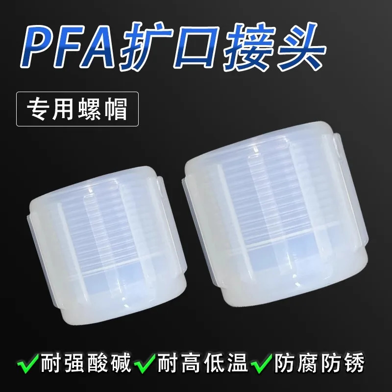 PFA 이형 너트 영국산 고온 내산성 내알리성 NPT 나사