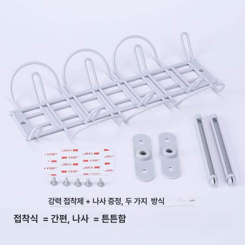 책상 아래 코드 랙 보관 사무실 브래킷 케이블 파워 작업장 듀티 플랫 금속 홀더 프로텍터 - 상세 이미지 4