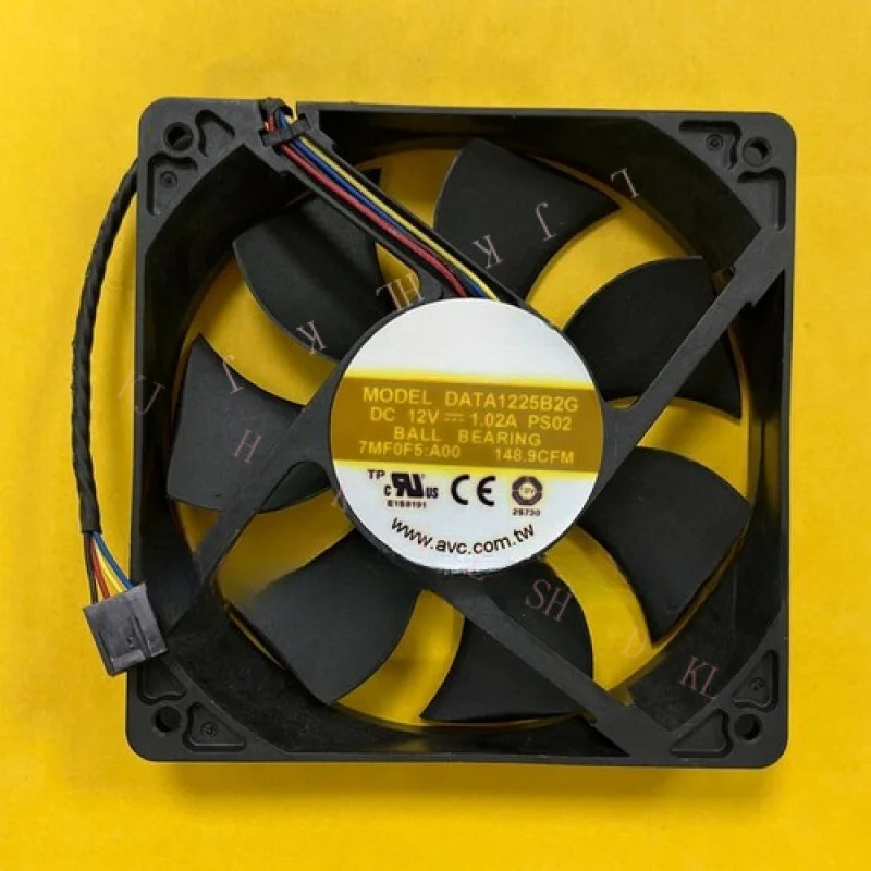 N FOR C DATA1225B2G 1DC12V 1.02A 12CM 4핀 듀얼 벌룬 무소음 냉각팬