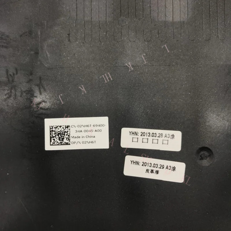 델 에일리언웨어 M17X R3 R4 LCD 후면 덮개 단 케이스 블랙N 02NH6T