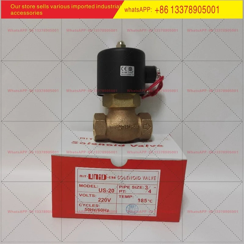 오리지널 삼각대 기계 3/4인치 UNID US-20 대유량 고온솔레노이드 밸브